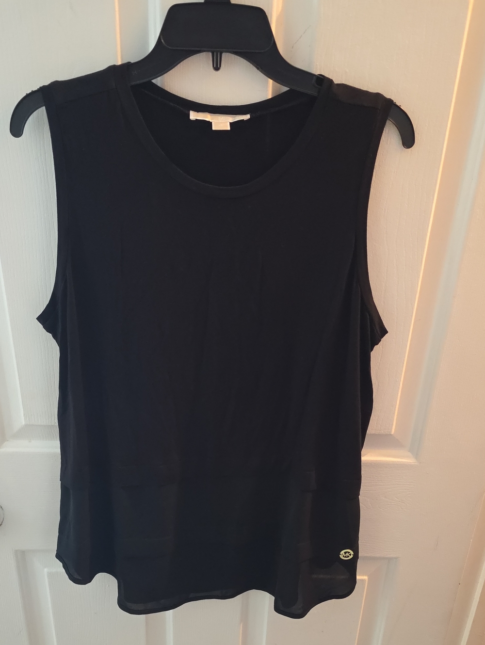 Michael Kors Black Sleeveless Tank Top